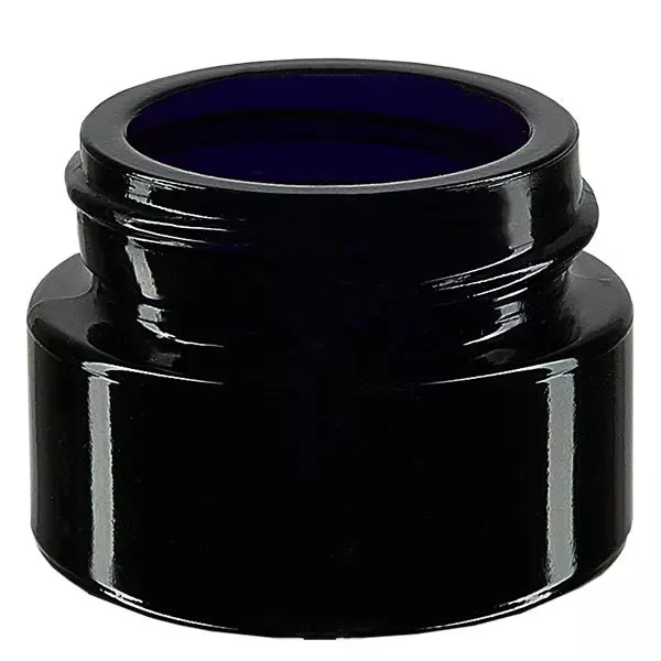 Kosmetická dóza z fialového skla 15 ml, bez víčka Kosmetická dóza z fialového skla 15 ml, bez víčka