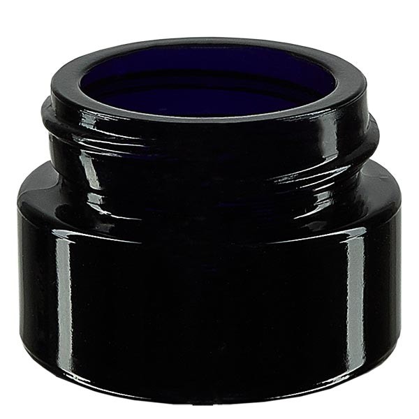 Kosmetická dóza z fialového skla 15 ml, bez víčka Kosmetická dóza z fialového skla 15 ml, bez víčka