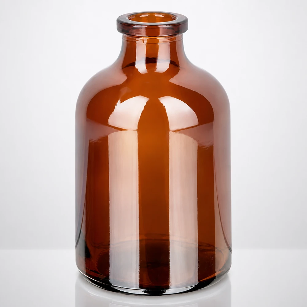 Sterile Injektionsflasche Braunglas 50ml für Veterinär- und Humanmedizin geeignet