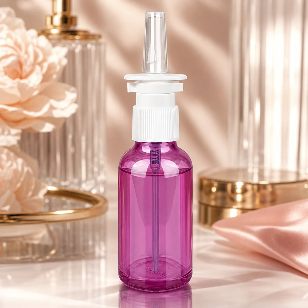30ml Nasenspray-Container Purple mit kindersicherem Verschluss und gleichmäßiger Sprühverteilung