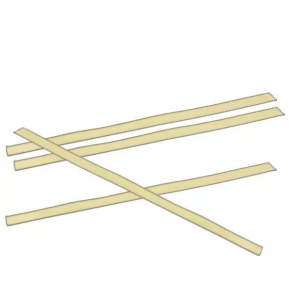 Uzávěr s klipovou páskou plochý zlatý (balení 100 kusů) 120 mm