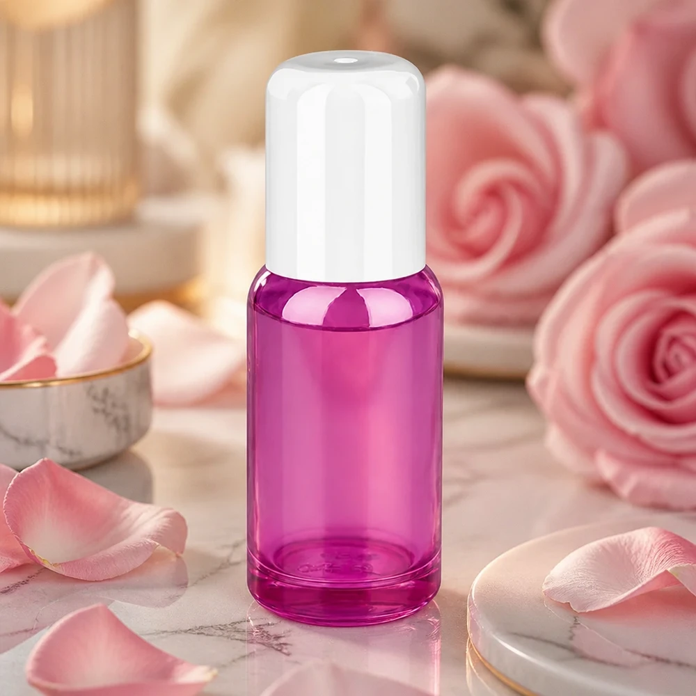 Violette 20ml Roll-On Flasche aus robustem Glas für professionelle Kosmetikherstellung