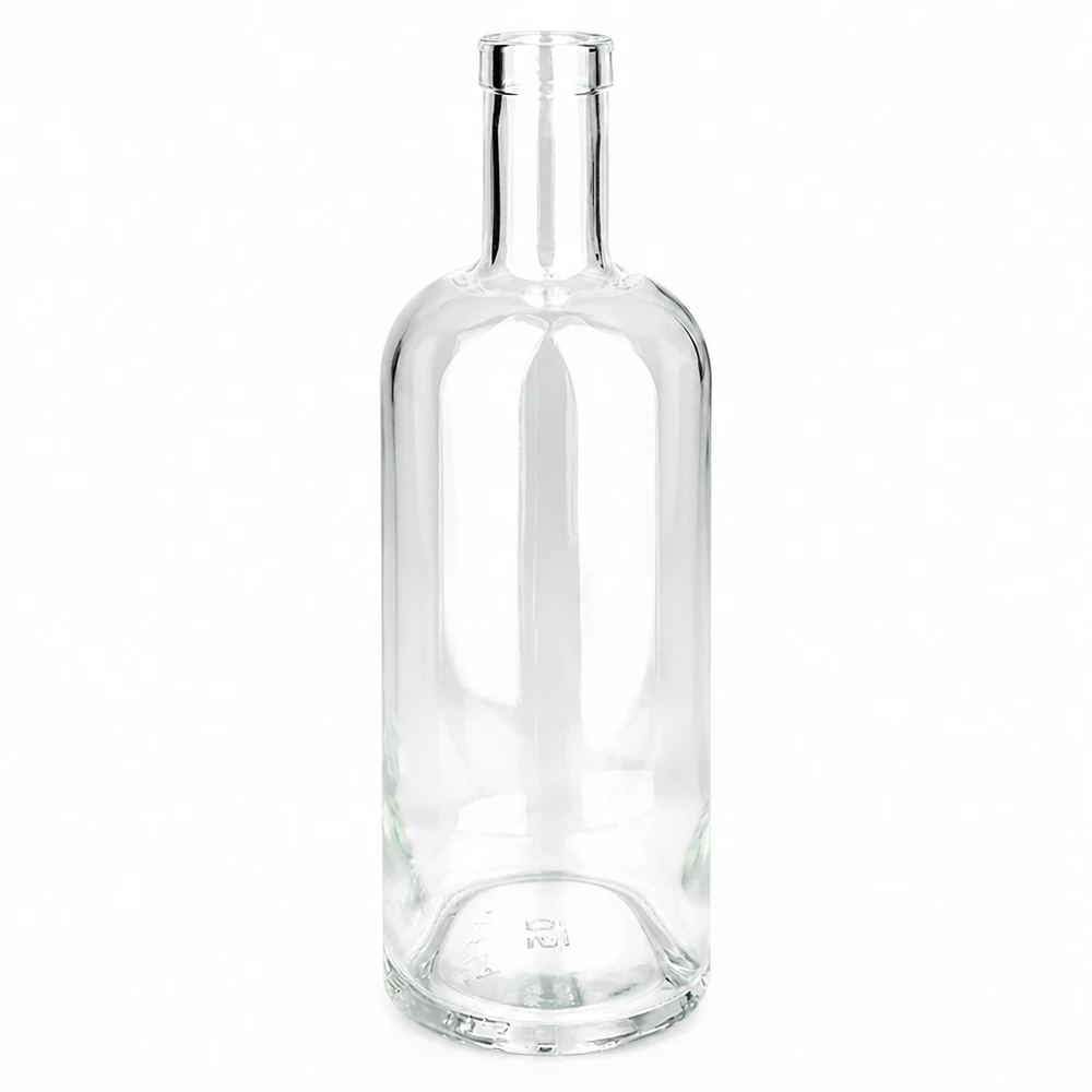 750ml Glasflasche Emma transparent ohne Verschluss UNiTWIST leer Spirituosenflasche Likörflasche klar