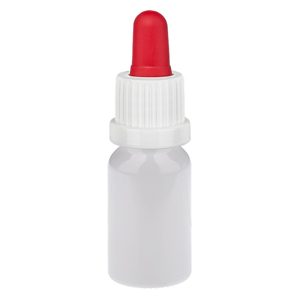 10ml lahvička s pipetou b&iacute;l&aacute;/červen&aacute; bezpečnostn&iacute; uz&aacute;věr WhiteLine UT18/10