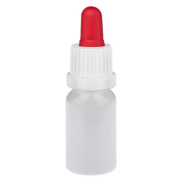 10ml lahvička s pipetou bílá/červená bezpečnostní uzávěr WhiteLine UT18/10 10ml lahvička s pipetou bílá/červená bezpečnostní uzávěr WhiteLine UT18/10