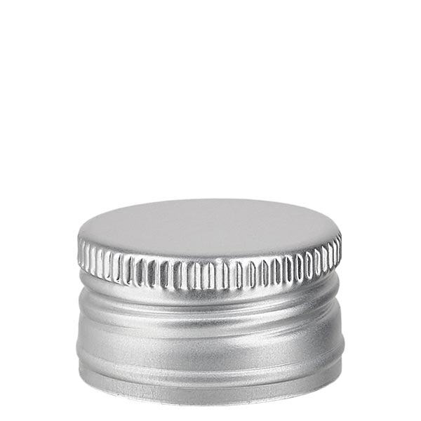 Šroubovací uzávěr polypropylen 24 mm stříbrný hliníkový standard. Šroubovací uzávěr polypropylen 24 mm stříbrný hliníkový standard.