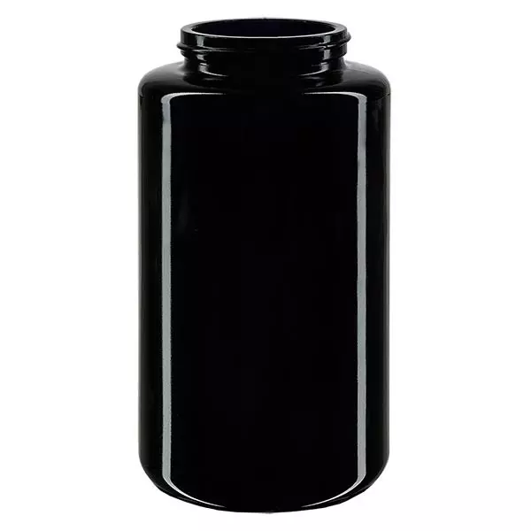 Fialová skleněná sklenice s širokým hrdlem 300ml, bez víčka Fialová skleněná sklenice s širokým hrdlem 300ml, bez víčka