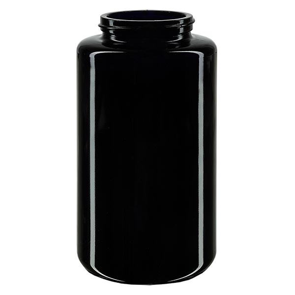 Fialová skleněná sklenice s širokým hrdlem 300ml, bez víčka Fialová skleněná sklenice s širokým hrdlem 300ml, bez víčka