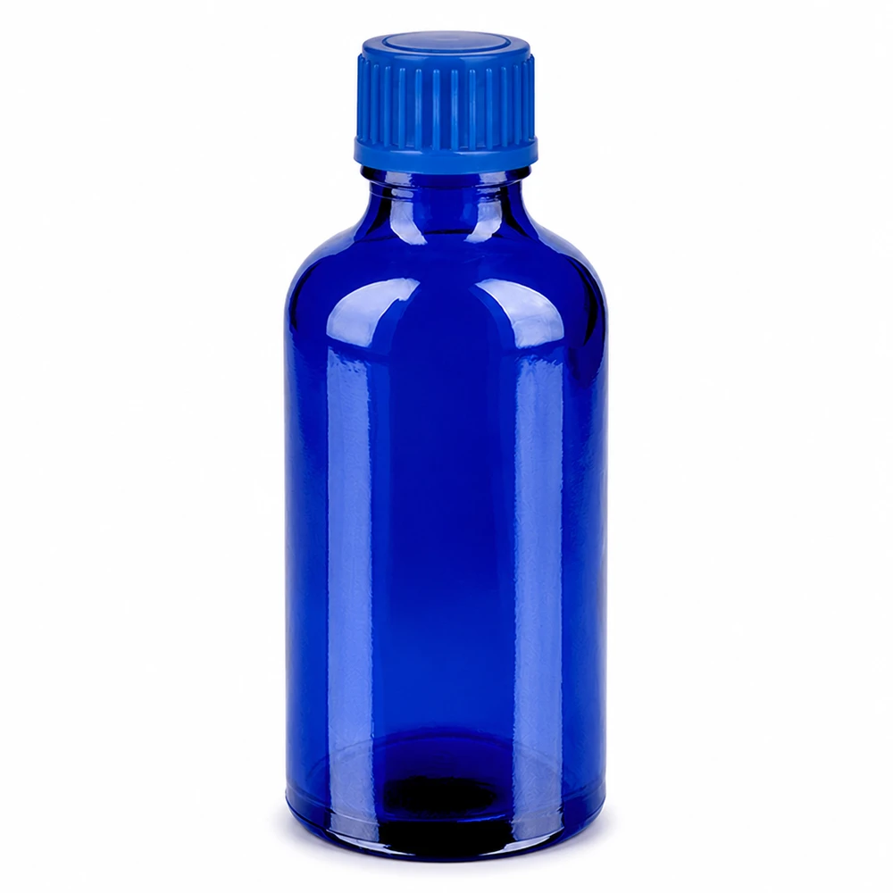 Pharmazeutische 50ml Blauflasche mit Tropfverschluss für medizinische Anwendungen