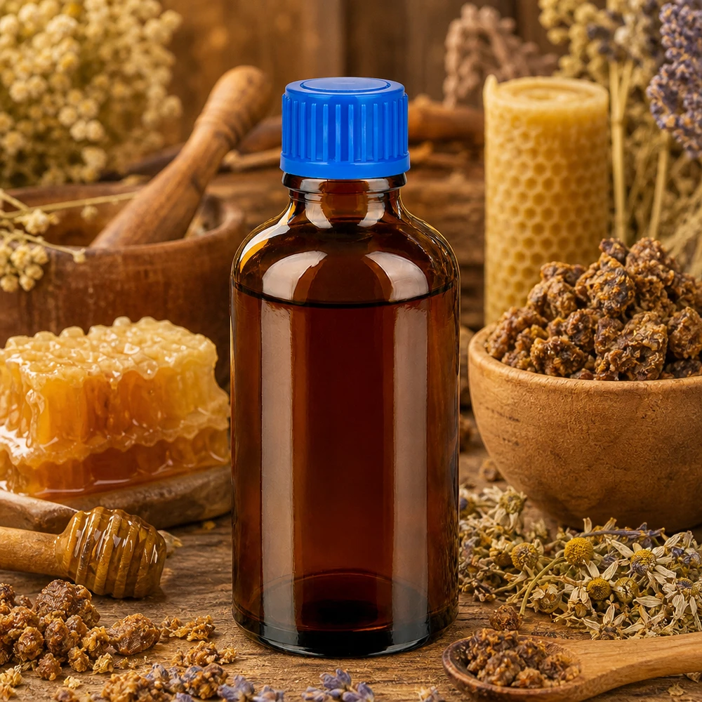 50ml láhev 11mm šroubovací uzávěr modrá Standard BrownLine UT18/50 50ml Weithalsflasche aus robustem Braunglas für Naturheilmittel und pflanzliche Extrakte