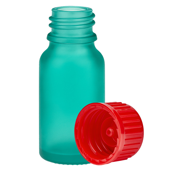 10ml láhev s 11mm šroubovacím uzávěrem červená Standard GreenLine UT18/10 10ml láhev s 11mm šroubovacím uzávěrem červená Standard GreenLine UT18/10