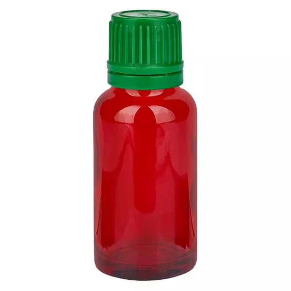 20ml lahvička 11mm šroubovací uzávěr zelený s pojistkou proti manipulaci RedLine UT18/20