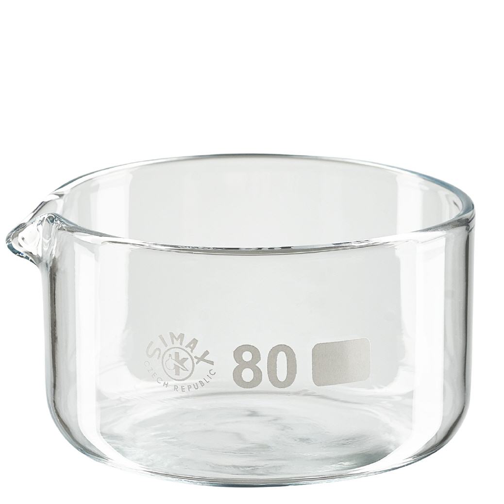 150ml krystaliza&#269;n&#237; miska s v&#253;levkou borosilik&#225;tov&#225; &#248;80mm