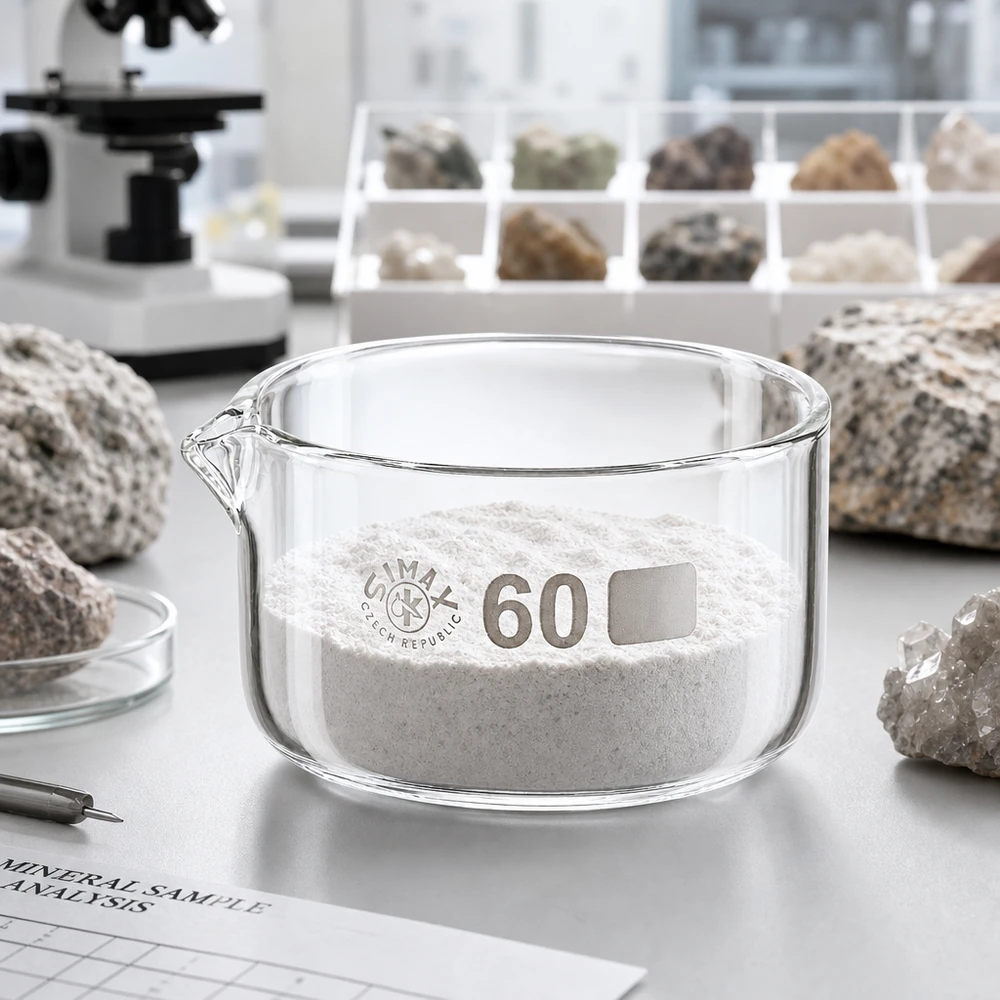 60ml krystalizační miska s borosilikátovou výlevkou ø60mm Simax Glasschale 60ml Kristallisierschale Mineralogielabor Gesteinspulver Ausguss zylindrisch klar