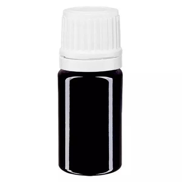 Lékárenská lahvička viol. 5ml kapátko uzávěr 1,2mm bílý uzávěr proti neoprávněné manipulaci Lékárenská lahvička viol. 5ml kapátko uzávěr 1,2mm bílý uzávěr proti neoprávněné manipulaci