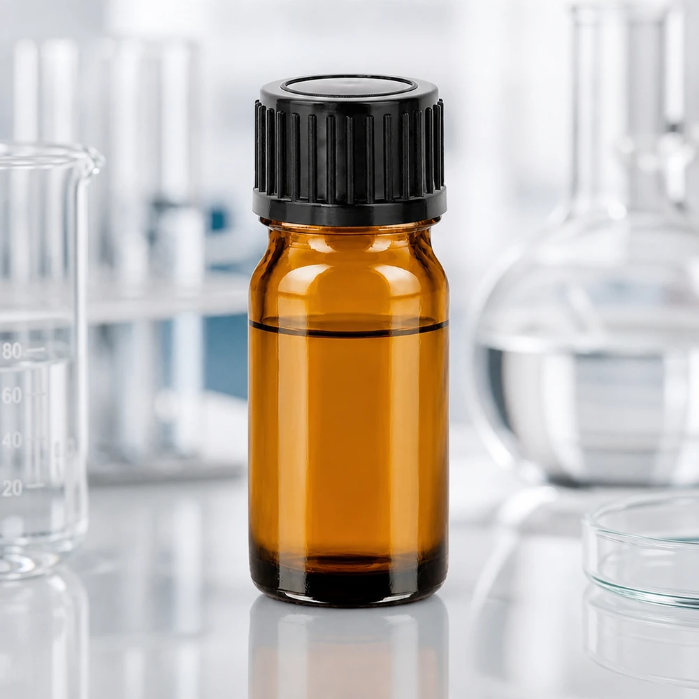 5ml láhev 11mm šroubovací uzávěr černá Standard BrownLine UT18/5 5ml Braunglasflasche für chemische Lagerung mit standardisiertem 11mm Gewindehals schwarz