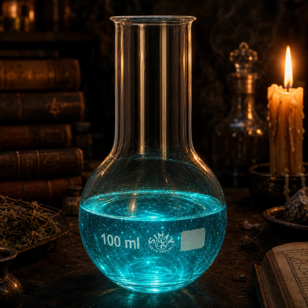 Weithals Laborkolben 100ml mit klassischem Erlenmeyer Design für vielseitige Anwendungen