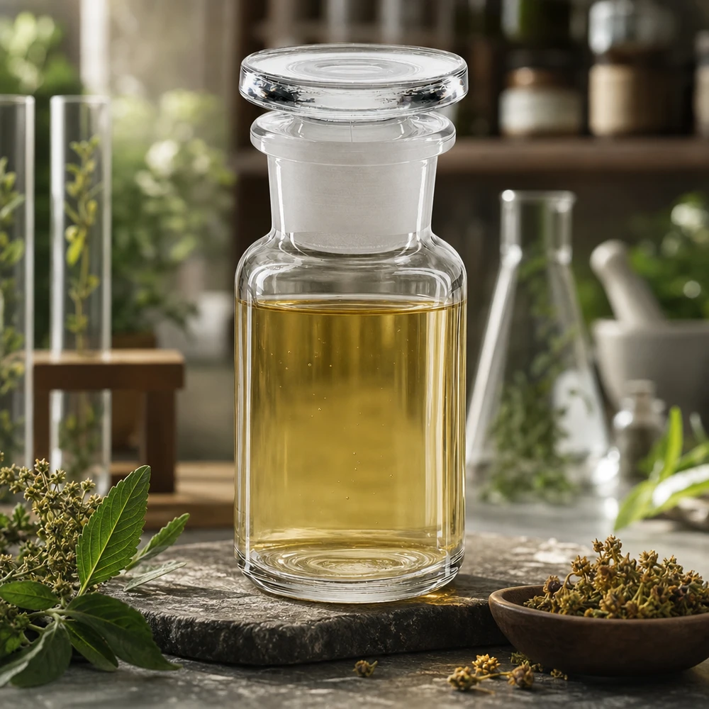 Láhev s kulatým ramenem 50ml čirá skleněná zátka se širokým hrdlem Kompakte Vorratsflasche 50ml Klarglas mit Weithals und Glasstopfen für Naturheilkunde