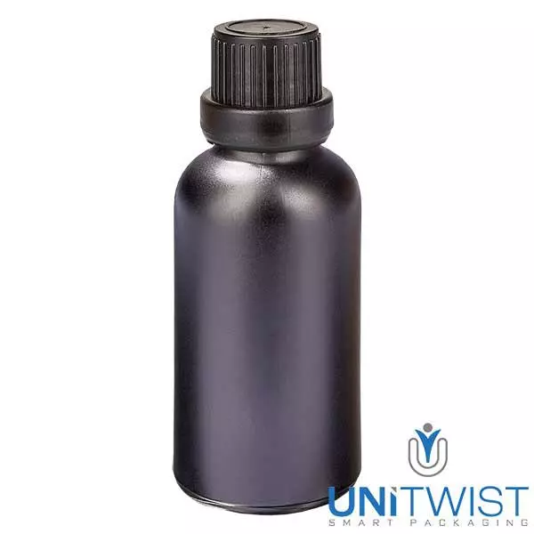 30ml lahvička s kapátkem 2mm uzávěr proti neoprávněné manipulaci BlackL. UT18/30