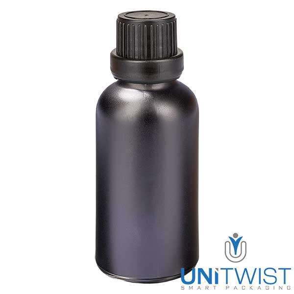 30ml lahvička s kapátkem 2mm uzávěr proti neoprávněné manipulaci BlackL. UT18/30 30ml lahvička s kapátkem 2mm uzávěr proti neoprávněné manipulaci BlackL. UT18/30