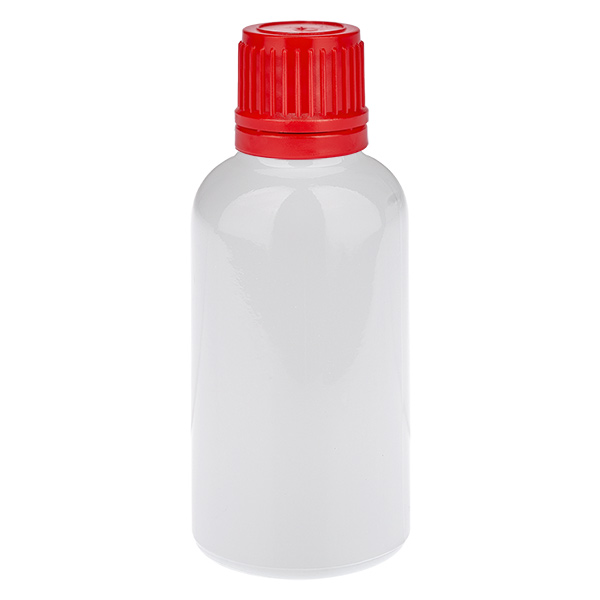 30ml láhev 11mm šroubovací uzávěr červený bezpečnostní uzávěr WhiteLine UT18/30 30ml láhev 11mm šroubovací uzávěr červený bezpečnostní uzávěr WhiteLine UT18/30