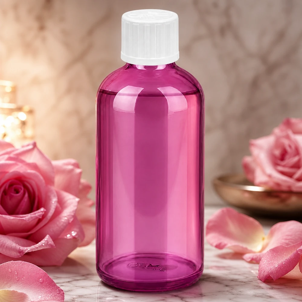 Purple Glasfläschchen 100ml mit 1.2mm Tropföffnung ideal für Seren und Tinkturen