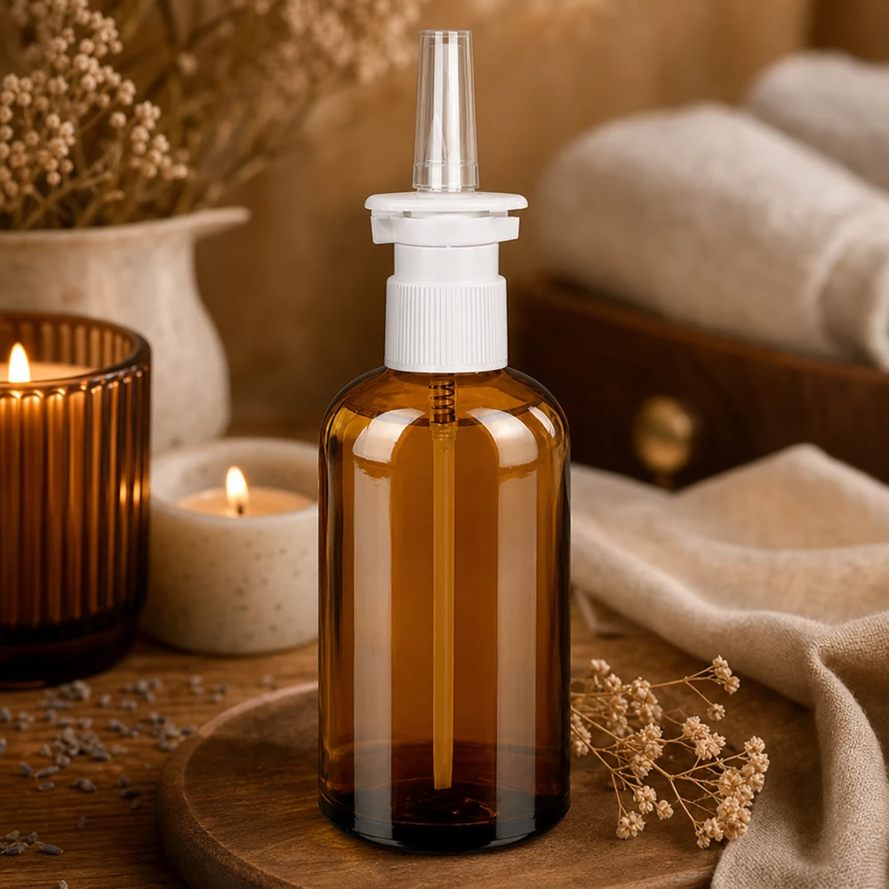 Robuste Nasensprayflasche 100ml mit Standard-Gewinde für sichere Verschluss-Verbindung