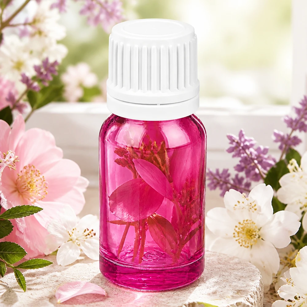 10ml lahvička s 11mm šroubovacím uzávěrem bílá Originální šroubovací uzávěr PurpleLine UT18/10 Lichtgeschützte 10ml Flasche in Violettglas mit hygienischem weißem Verschluss für Reinsubstanzen