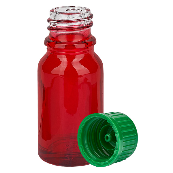 10ml lahvička 11mm šroubovací uzávěr zelený Standard RedLine UT18/10 10ml lahvička 11mm šroubovací uzávěr zelený Standard RedLine UT18/10