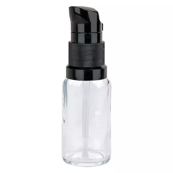 20ml láhev s pumpičkou černá standardní uzávěr ClearLine UT18/20