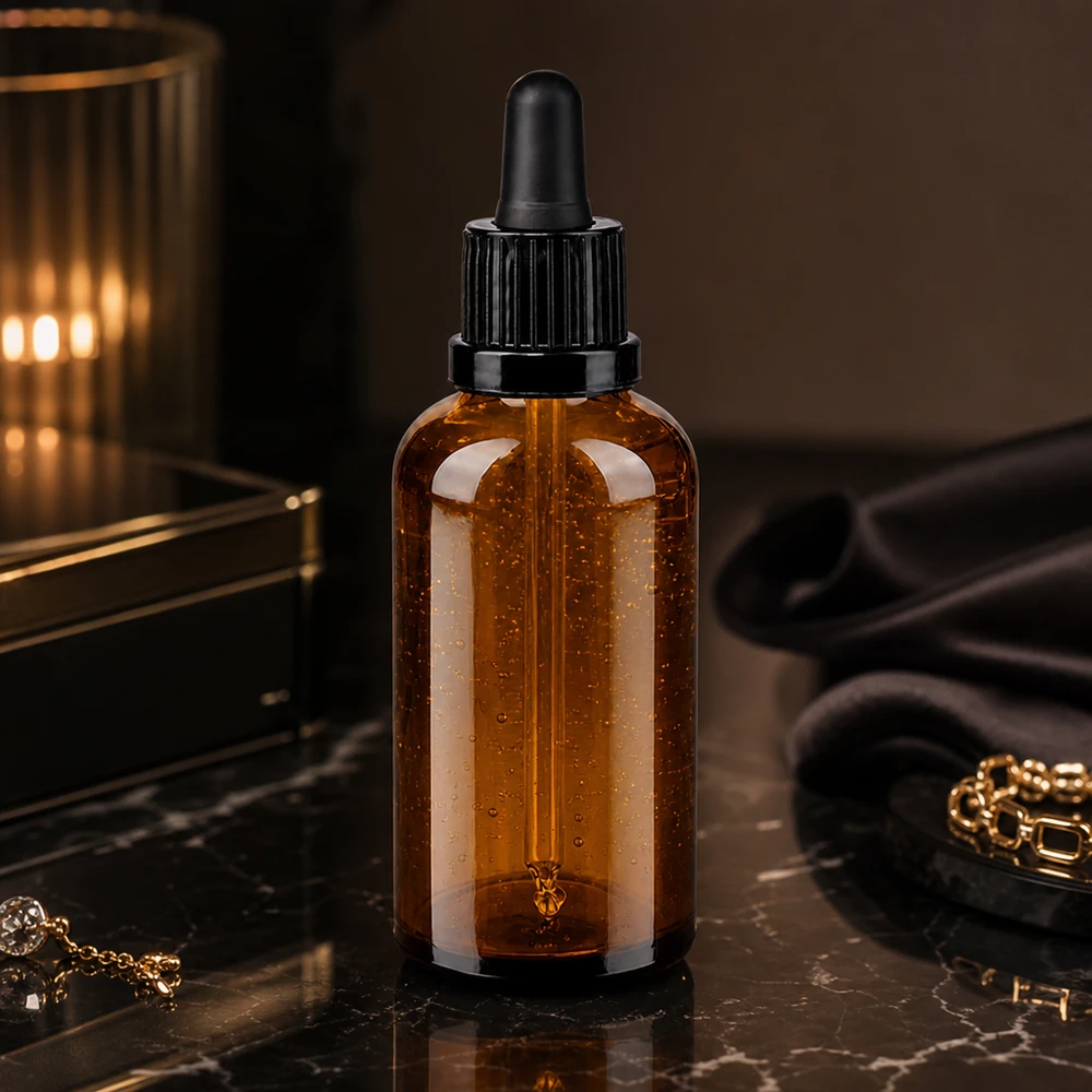 Stilvolle Pipettenflasche 50ml OV BrownLine UT18/50 perfekt für Naturkosmetik und Seren