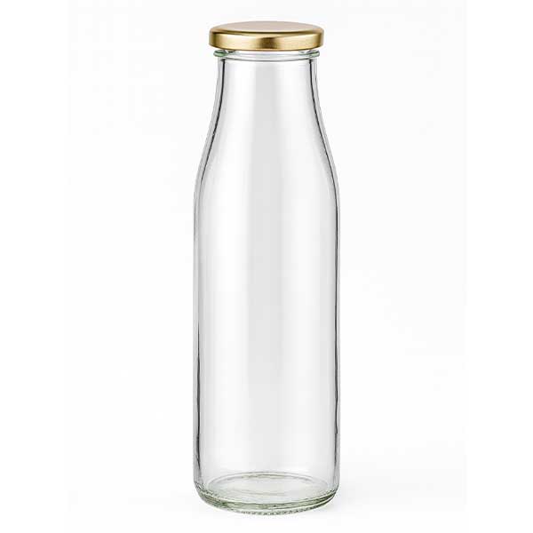 500ml skleněná láhev + víčko BasicSeal zlaté UNiTWIST