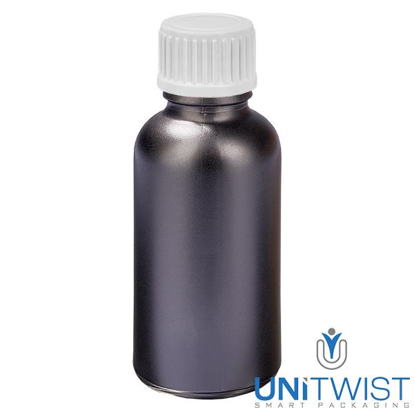 30ml lahvička s kapátkem 0,9 mm bílá standardní uzávěr BlackLine UT18/30 30ml lahvička s kapátkem 0,9 mm bílá standardní uzávěr BlackLine UT18/30