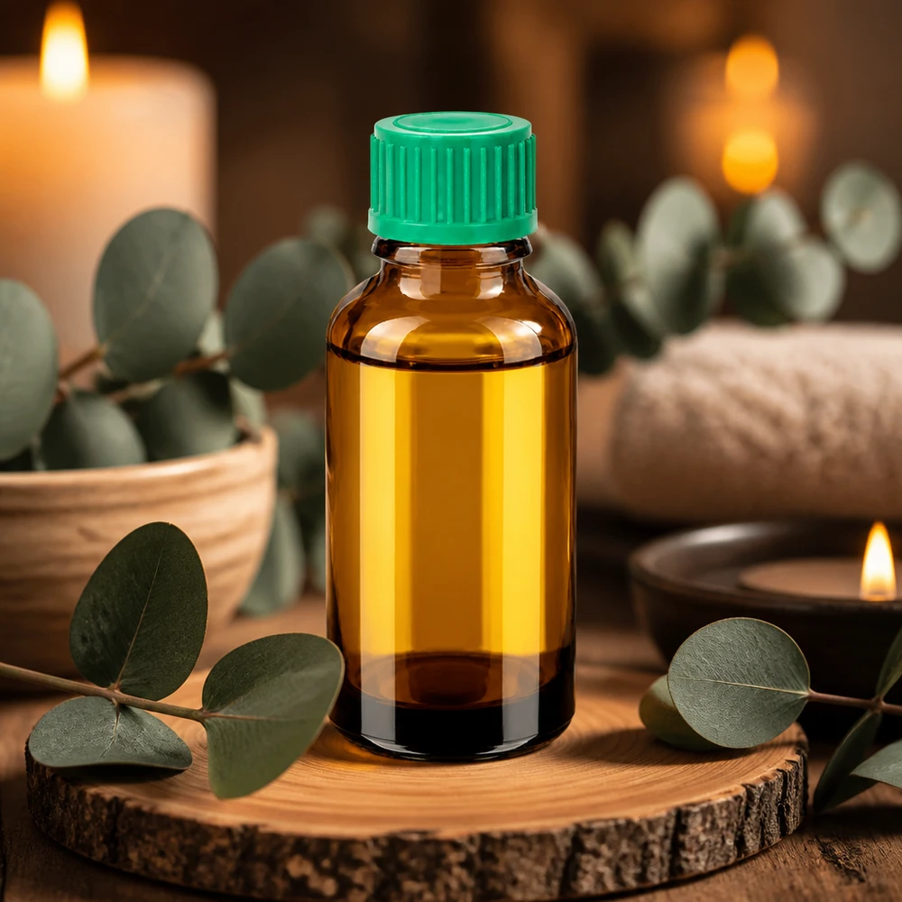 Handliche Braunglasflasche 30ml mit grünem Verschluss für ätherische Öle und Tinkturen