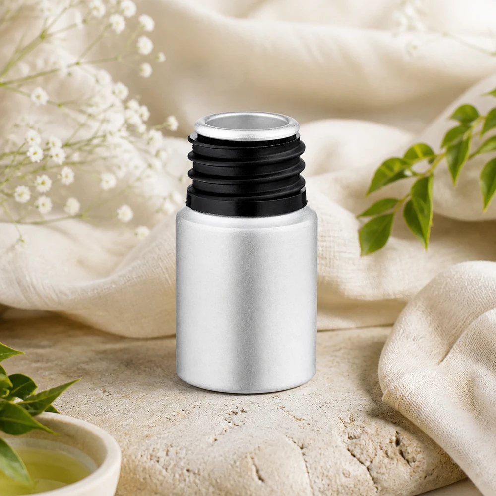 10ml mořená hliníková láhev s uzávěrem Handliche 10ml Aluminiumflasche mit ergonomischem Design perfekt für unterwegs und Reisen