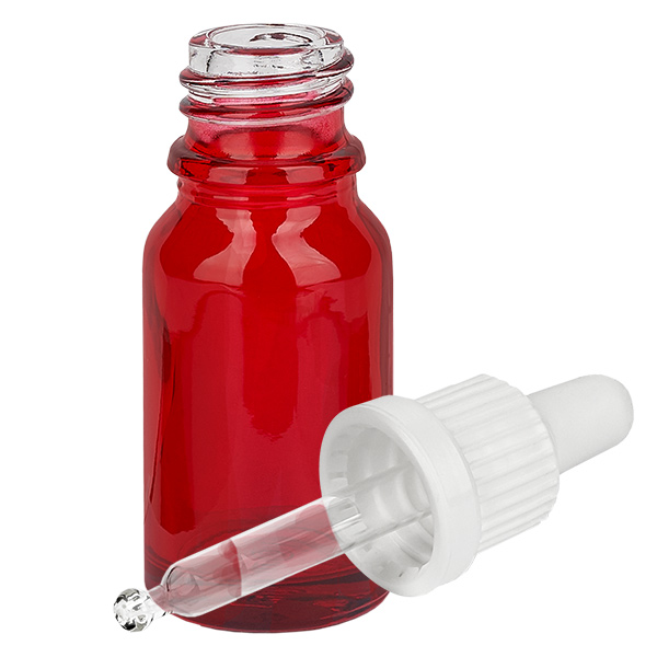 10ml pipetovací láhev bílá s uzávěrem odolným proti manipulaci RedLine UT18/10