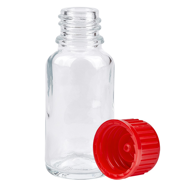 20ml láhev 11mm šroubovací uzávěr červená Standard ClearLine UT18/20 20ml láhev 11mm šroubovací uzávěr červená Standard ClearLine UT18/20