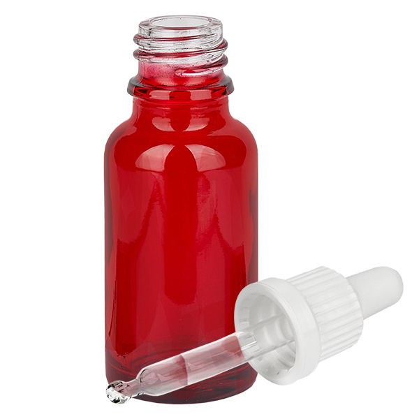 20ml pipetovací láhev bílá s uzávěrem s možností manipulace RedLine UT18/20