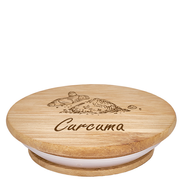 Couvercle en bois "Curcuma" pro WECK RR60 Couvercle en bois "Curcuma" pro WECK RR60