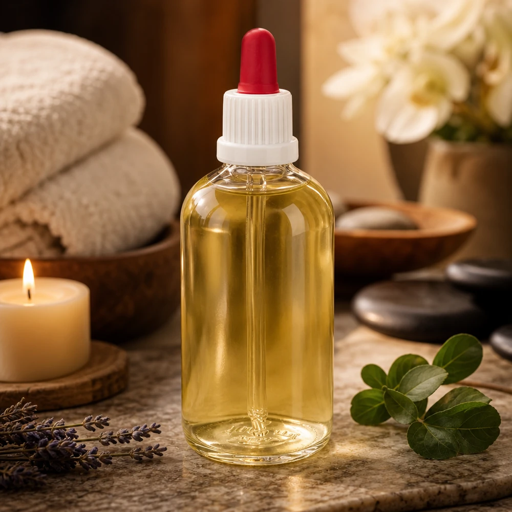 100ml pipetovací láhev bílá/červený uzávěr s ochranou proti manipulaci ClearLine UT18/100 Durchsichtige Dosierflasche 100ml ClearLine mit zweifarbigem Pipettenverschluss weiss und rot
