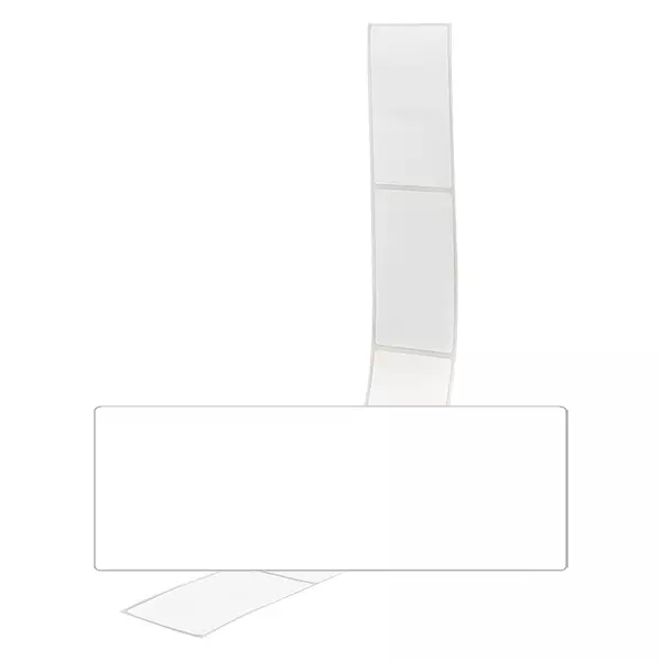 Balení 20 štítků 54 x 154,5 mm pro označení Weiße Etiketten 54x154,5mm zum Beschriften im 20er Pack auf neutralem Hintergrund