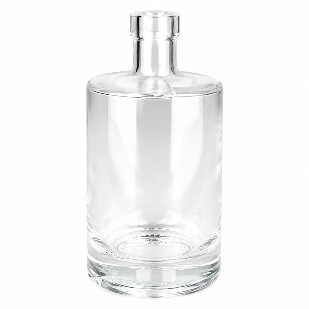 500ml Glasflasche Marie ohne Verschluss UNiTWIST transparent leer mit kurzem Hals für Spirituosen und Getränke