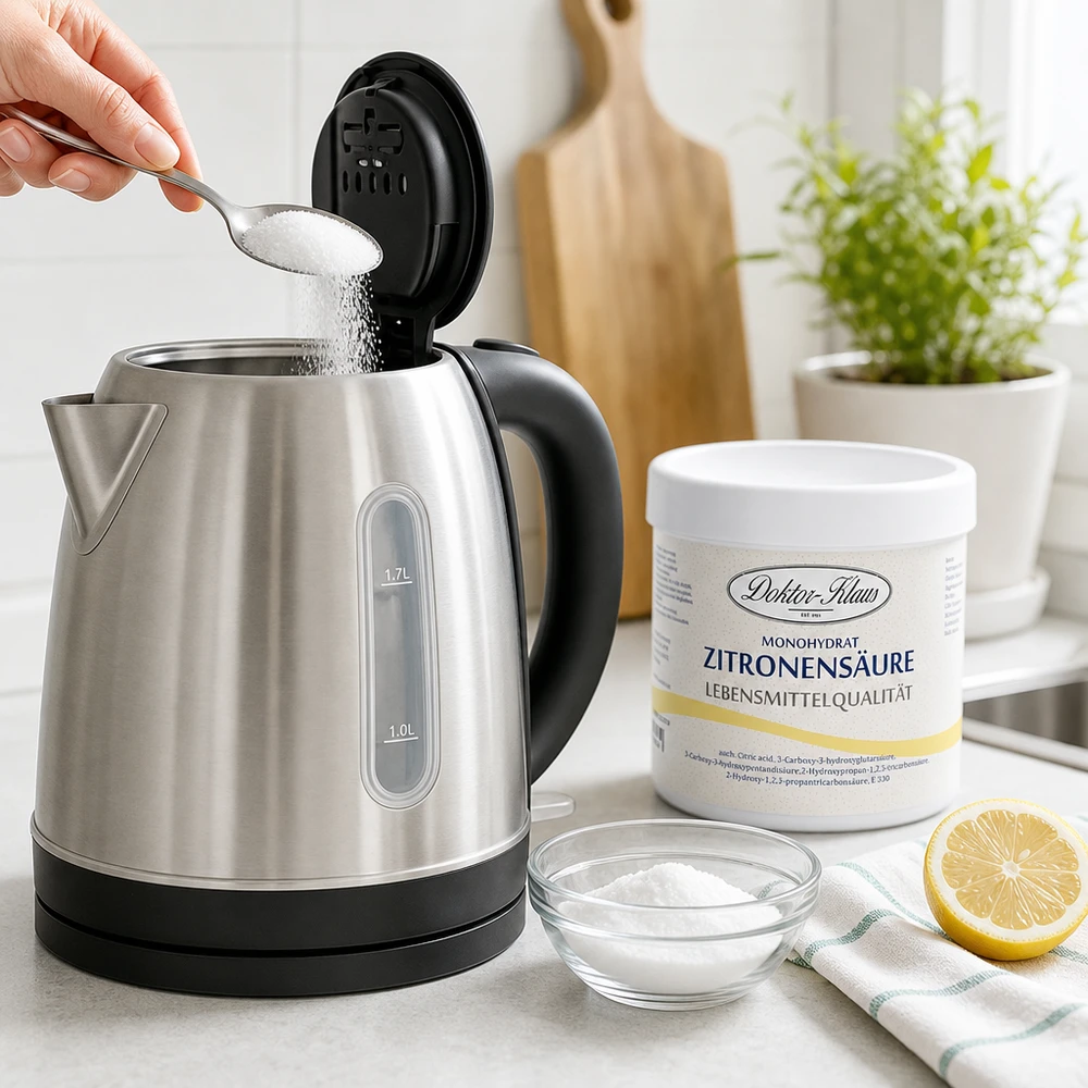 Kyselina citronová 250g Doktor-Klaus 250g Zitronensäure Doktor-Klaus mit Zitrone als natürlicher Kalkentferner