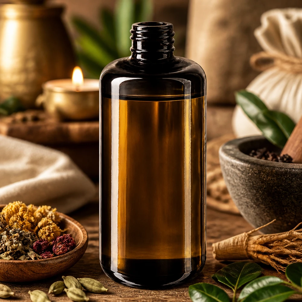 Fialová skleněná láhev 200ml 410/24 Robuste 200ml Violettglas Kosmetikflasche Draco mit dicken Wänden für maximale Produktsicherheit