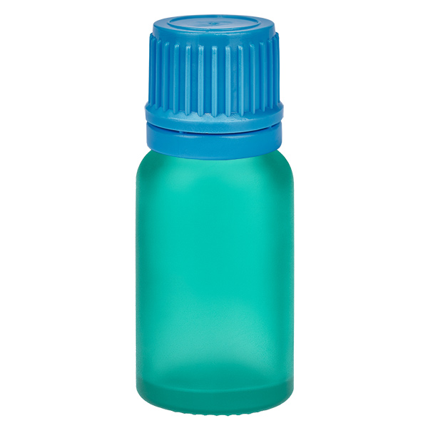 10ml lahvička 11mm šroubovací uzávěr modrý tamper evident uzávěr GreenLine UT18/10 10ml lahvička 11mm šroubovací uzávěr modrý tamper evident uzávěr GreenLine UT18/10