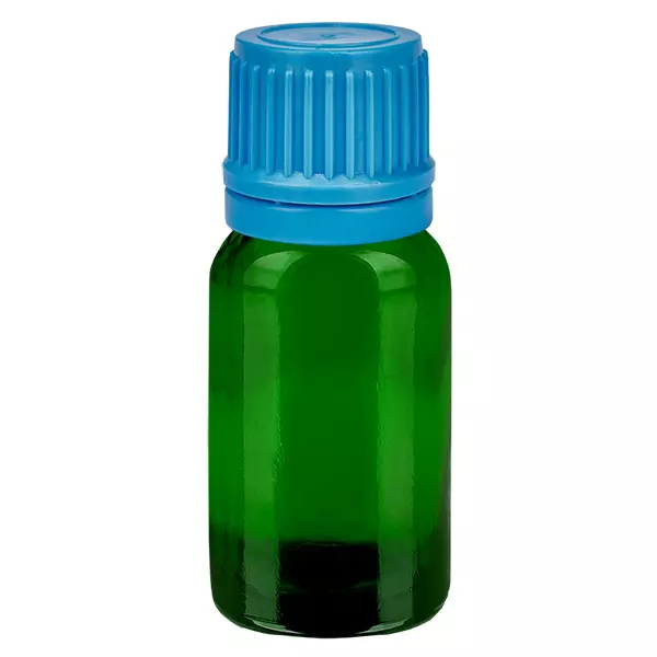 10ml lahvička 11mm šroubovací uzávěr modrý tamper evident uzávěr GreenLine UT18/10 10ml lahvička 11mm šroubovací uzávěr modrý tamper evident uzávěr GreenLine UT18/10