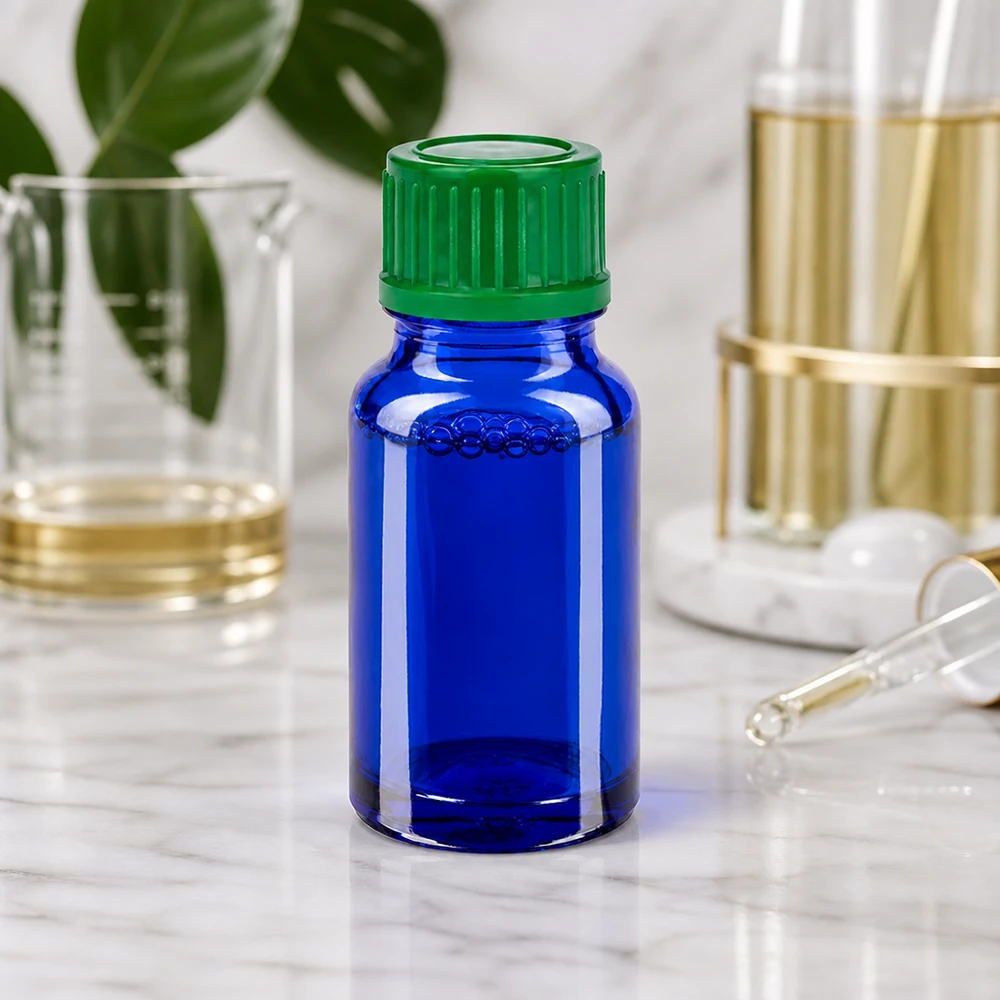 Vielseitige 10ml Flasche 11mm SV grün STD BlueLine für Parfüm Seren und Tinkturen