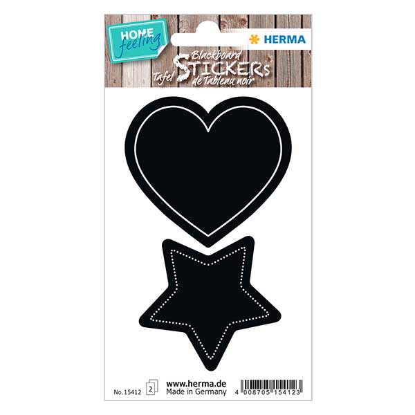 &quot;Srdce a hv&#283;zda&quot; &#353;t&#237;tky na tabuli (4 samolepky)