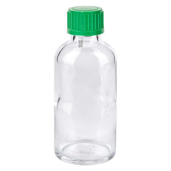 50ml lahvička s kapátkem 0,8 mm zelená standardní uzávěr ClearLine UT18/50 50ml lahvička s kapátkem 0,8 mm zelená standardní uzávěr ClearLine UT18/50