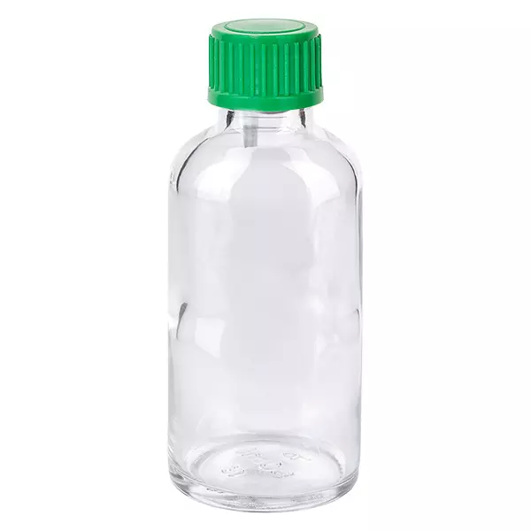 50ml lahvička s kapátkem 0,8 mm zelená standardní uzávěr ClearLine UT18/50